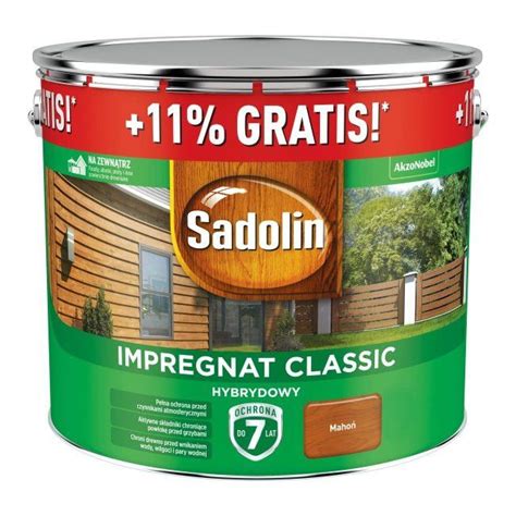 Impregnat Sadolin Classic Hybrydowy Maho L Impregnaty Rodki Do