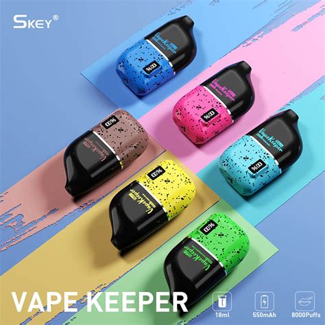 Latest Cigarette Digital Screen Vape Skey Vapekeeper 8000 Puffs LED