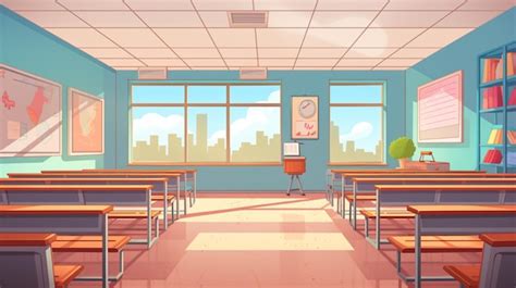 Premium Vector | Classroom background vector