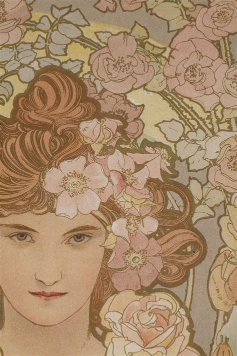 Proantic La Rose Et Le Lys Alphonse Mucha