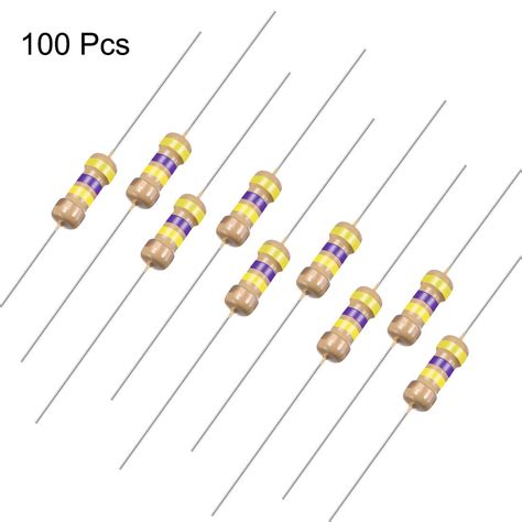 14 Watt 470k Ohm Carbon Film Resistor 5 Tolerances 025w 100pcs 4