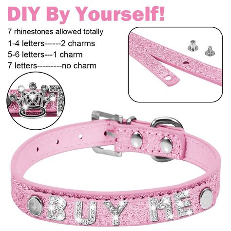 Kaufe Haustier Hunde Katzen Diy Name Blingling Leder Halskette Welpen