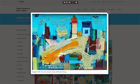 Danilo Vuksanovic Painter Joomla Showcase Directory