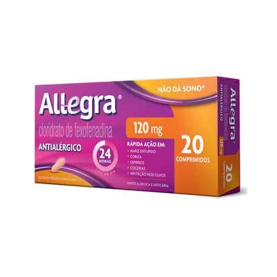 Allegra 120mg 20 Comprimidos Farmácias Nissei