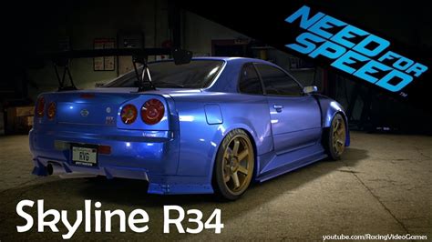 Need For Speed 2015 Car Customization Nissan Skyline R34 Gt R