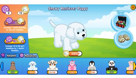 Sneak Peek Snowy Retriever Puppy Medallion Event Wkn Webkinz Newz