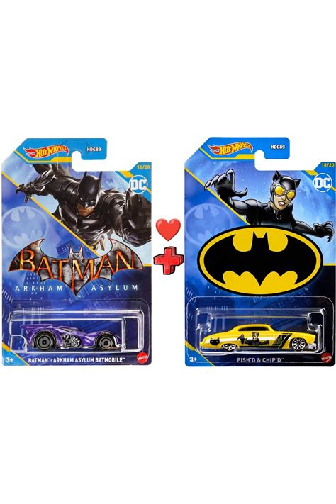 HOT WHEELS Batman ve Catwoman li Set Özel seri cast Hotwheels Koleksiyon ürünü hediyelik