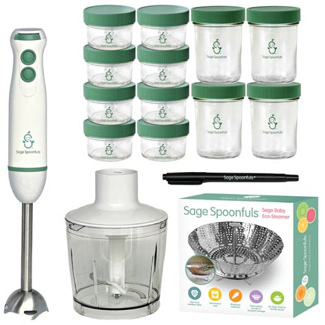 17-Piece Baby Food Maker Set - Sage Spoonfuls