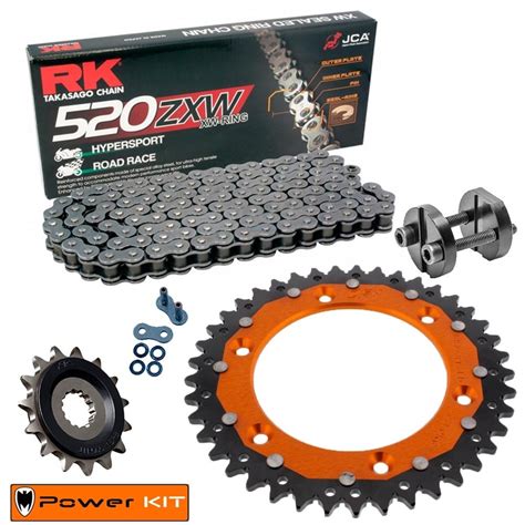 Kit De Arrastre Rk Zxw Ktm Supermoto Sc Power Kit