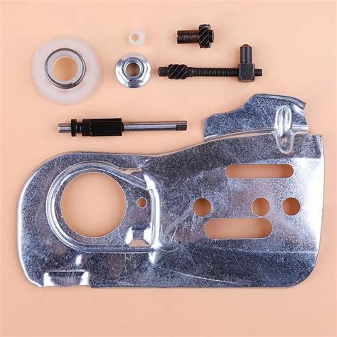 Chain Guide Bar Plate For Husqvarna 445 450 445E 450E Oil Pump Worm