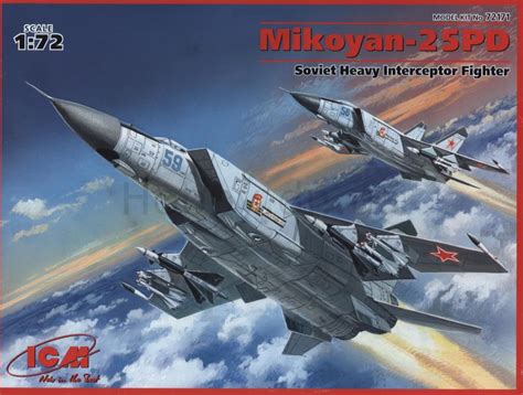 ICM 72171 Mig 25 PD Soviet Heavy Interceptor Plastic Scale Modelkits