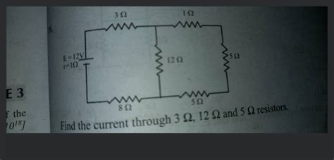 16 Find the current through 3Ω 12Ω and 5Ω resistors Filo