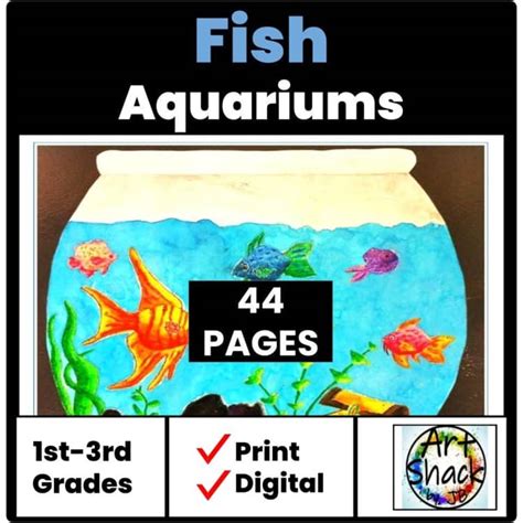 fish aquariums drawingpainting lesson summer craft   school