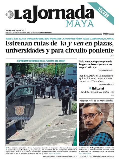 La Jornada Maya Edición Impresa Yucatán