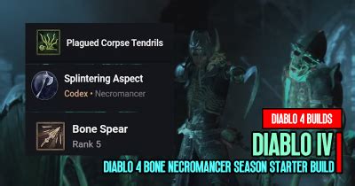 Diablo Bone Necromancer Season Starter Build Guides