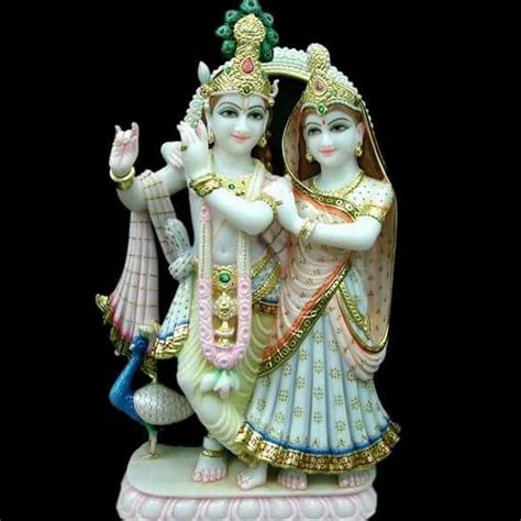 Radha Krishna White Marble Statue Temple At Rs 31255 In Bharatpur Id