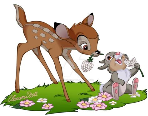 Bambi And Thumper Colors By Sabakunotemari On Deviantart Bambi