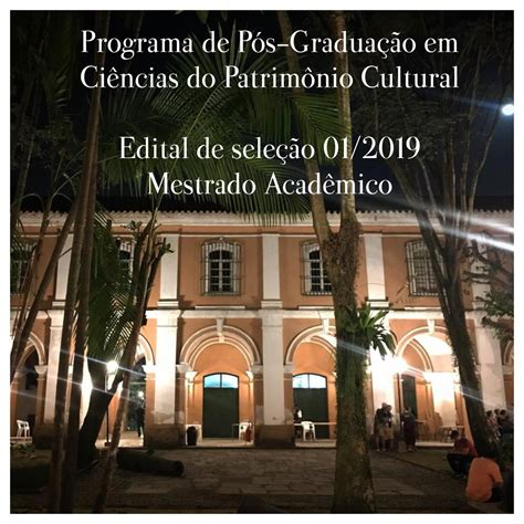 Pos Graduação Na Ufpa - Programa de Pós-graduação em Ciências do Patrimônio Cultural ...