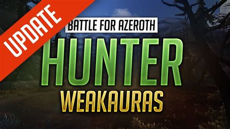 Hunter Weakauras Bfa Patch New Design Beast Mastery Marksmanship