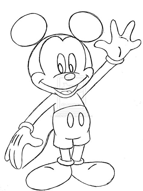 Mickey Mouse Cartoon Drawing at PaintingValley.com | Explore collection ...