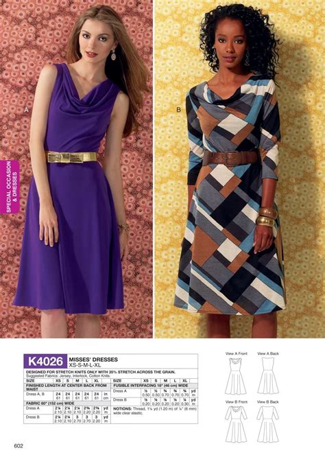 Kwik Sew 4026 Misses Dresses Kwik Sew Kwik Sew Patterns Dress