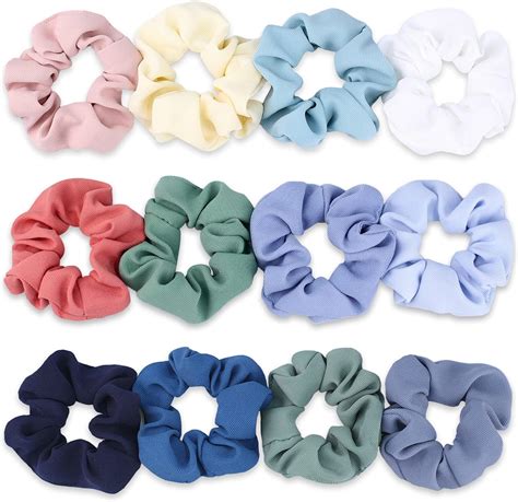 Amazon Satin Scrunchies For Hair 9 Pcs Soft Silk Elastic Hair