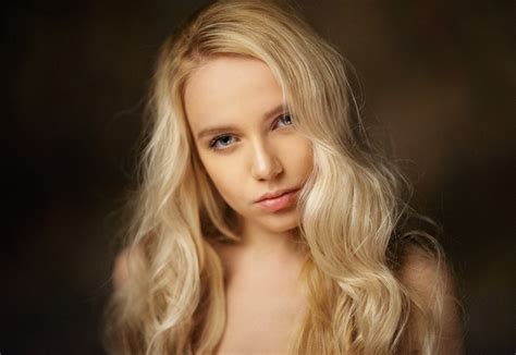 Face Model Blonde Maria Popova Women P Maxim Maximov Hd Wallpaper