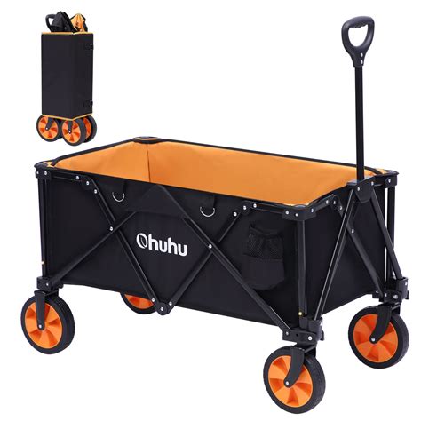 Snapklik Ohuhu Collapsible Folding Wagon Cart Extra Reinforced