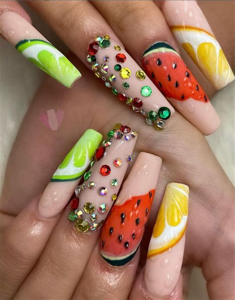 Pretty Fruit Nail Designs Perfect For Summer Nails In