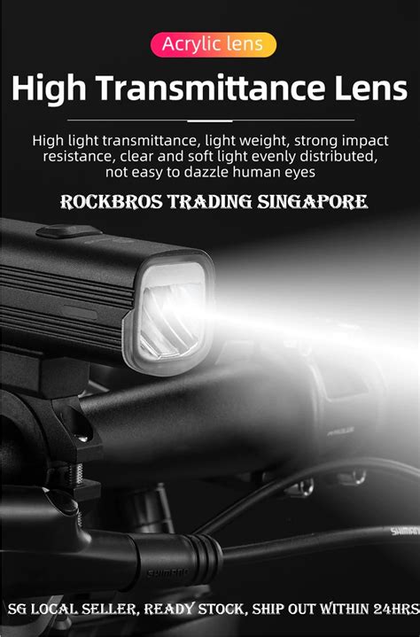 Sg Rockbros Light Lm Bicycle Light Headlight Torchlight