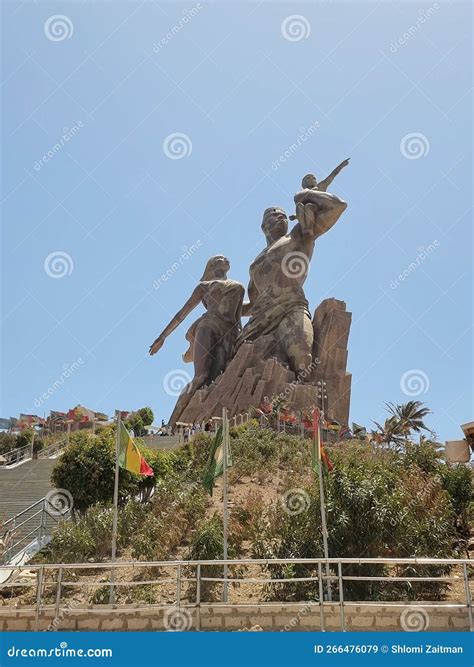 African Renaissance Monument, Dakar, Senegal Editorial Photo
