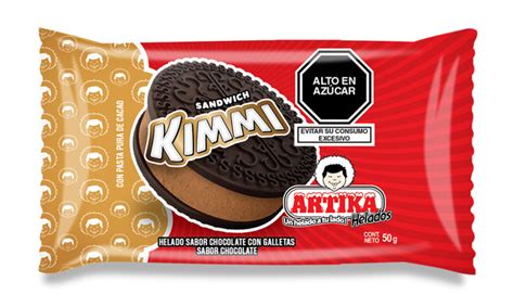 Artika Helado Tipo Sándwich Kimmi Sabor a Chocolate Rappi