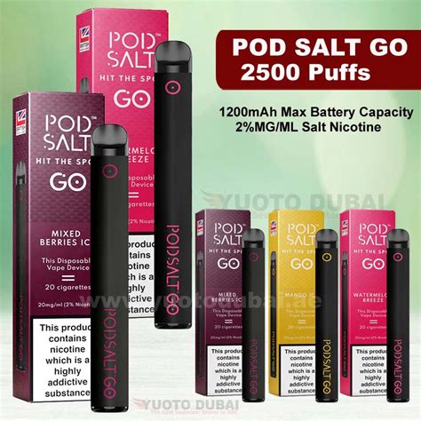 Pod Salt Go Puffs Disposable Vape Best Vape Dubai