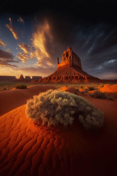 Monument Valley, Utah, at sunset