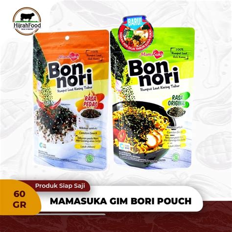 Jual MamaSuka Bon Nori Kemasan Pouch Rumput Laut Kering Tabur 60gr