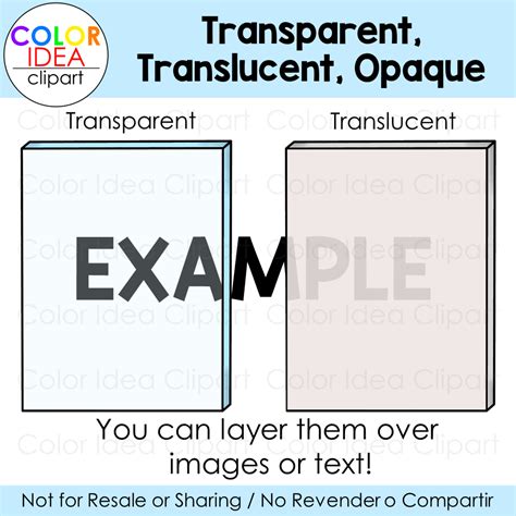 Transparent Transluscent Opaque Made By Teachers