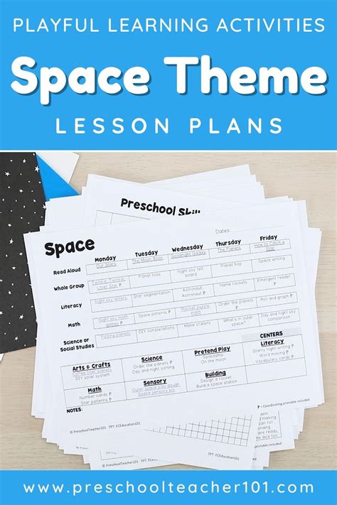 Space Theme Preschool Classroom Lesson Plans - Preschool Teacher 101