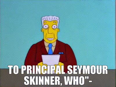 Yarn To Principal Seymour Skinner Who The Simpsons