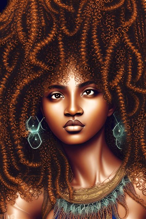 Beautiful Brown Skin Woman Melanin Graphic · Creative Fabrica