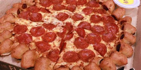 Pizza Hut hot dog stuffed crust pizza - Business Insider