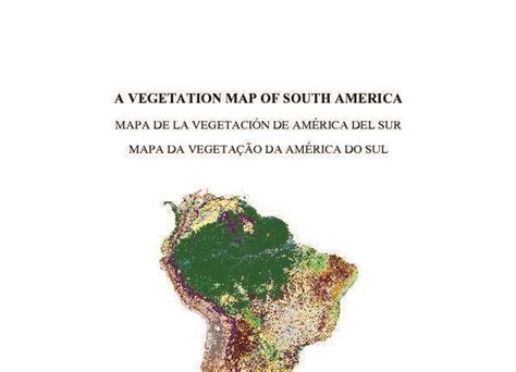 America Do Sul Vegetação - A vegetation map of South America. | Acervo | ISA