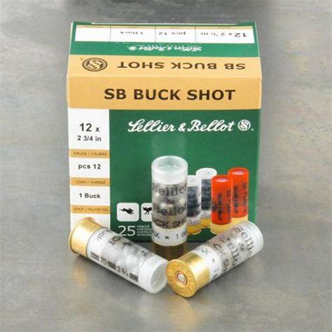 Sellier Bellot Sb Bsf Shotgun Gauge Pellets Buck Shot