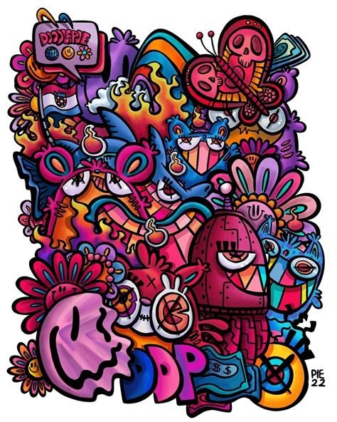 Colorful Graffiti Style Art