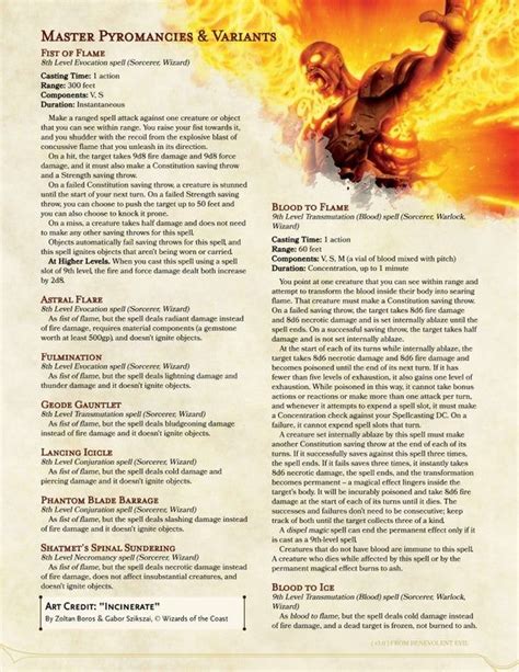 Identifying Spells 5e