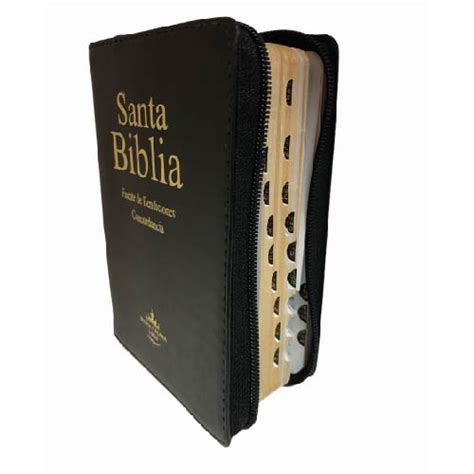 Biblia Reina Valera Fuente De Bendici N Tapa Negra Con Indice Y