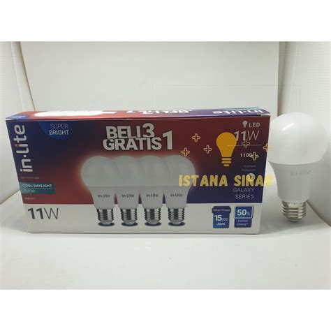 Jual Lampu Led Bulb Inlite In Lite Gratis W W Watt Wt