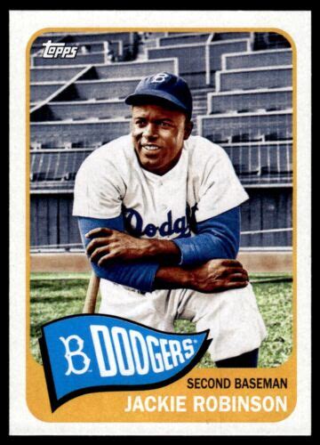 Topps Archives Jackie Robinson Brooklyn Dodgers Ebay