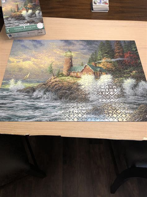 1,000 Piece Thomas Kinkade Puzzle : r/Jigsawpuzzles