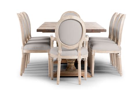 Bordeaux Olivia Seater Dining Set M Grey Cielo