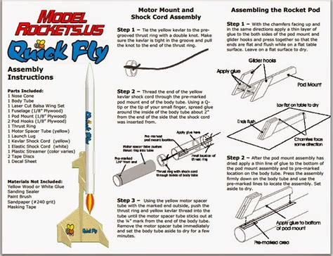 Model Rocket Building: ModelRockets.US Instructions